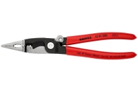 Электромонтажные клещи Knipex 6-в-1, 200 мм, защелка-"собачка", черные, 1К ручки, KN-1391200SB