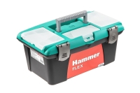Ящик для инструментов HAMMER Flex 235-018 16 с морозостойким замком, органайзер 400х250х180 538351