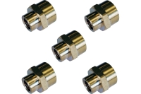 Муфта латунная переходная пневмо 1/2" ВР х 1/4" ВР, 5 шт HG 1644729