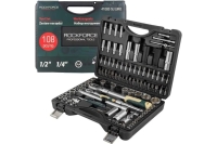 Набор торцевых головок и вставок ROCKFORCE 1/2"х1/4"DR 6-гранных 108 предметов RF-41082-5LEURO