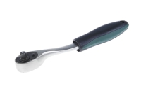 Вороток с трещоткой TUNDRA квадрат 1/4", изогнутая рукоятка, 72 зуба, CrV 1799958