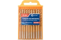 Сверло по металлу с титановым покрытием Profi 4.5x80 мм, 10 шт CUTOP 52-445