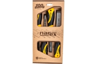 Набор из 4 плоских стамесок с ручкой NAREX SUPER 2009 LINE PROFI 8, 10, 16, 32 мм 860601