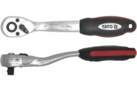 Трещотка YATO пластмассовая ручка, изогнутая, 72 зубца, 1/2", 250 мм YT-0318