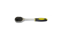 Трещотка WMC TOOLS реверсивная, с резиновой ручкой, 1/4''(L-155мм,24зуб.) 48822 80224