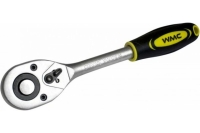Трещотка WMC TOOLS реверсивная, с резиновой ручкой, 3/8''(L-200мм,24зуб.) 48824 80234