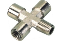 Крест резьба 1/4"FFFM Pegas pneumatic 3905