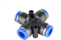 Фитинг цанговый крест 4 мм Pegas pneumatic 5801