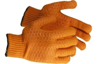 Трикотажные перчатки Зубр с противоскользящим двусторонним перекрестным покрытием (размер S-M) 11278-S