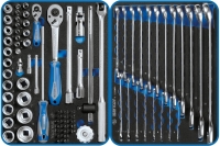 Набор инструментов KING TONY "GLORY" в красной тележке, 152 предмета 934-152GLR