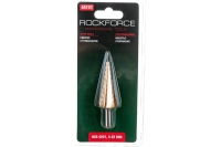 Ступенчатое сверло в блистере (4-22 мм, HSS 4241) Rockforce RF-44741
