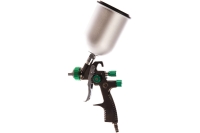 Пневматический краскопульт INTERTOOL LVLP GREEN, форсунка 1.3 мм, бачок 600 мл  PT-0131