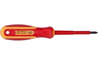 Диэлектрическая отвертка PQTools РН3х150 мм, двухкомпонентная рукоятка, намагниченный наконечник Лк-00002586