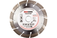 Круг алмазный сегментный TURBO по бетону, камню и кирпичу (150х22.23 мм) REDVERG 6621294