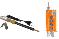 Паяльник TDM ЭПЦН-100 деревянная ручка, мощность 100 Вт, 230 В, подставка в комплекте, Рубин SQ1025-0505