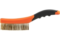 Проволочная щетка NEO Tools латунная проволока, 4х16 рядов 39-030