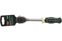 Реверсивная трещотка с резиновой ручкой ROCKFORCE 3/8" L-210мм, 72зуб. RF-80723