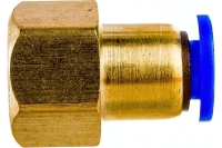 Фитинг металлический 6 мм - внутренняя резьба 1/4" Pegas pneumatic 5203