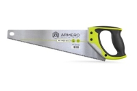 Ножовка по дереву, 400мм, 3d, средний зуб, алюминиевая защита ARMERO A531/401