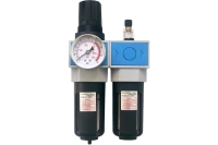 Блок подготовки воздуха EC4010-02 1/4" (влагоотделитель с лубрикатором, регулятором давления и манометром) Pegas pneumatic 4709