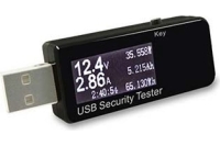 Цифровой тестер USB Espada J7-t, 3-30В, 0-5А (черный) 41723
