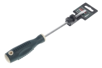 Шлицевая магнитная отвертка ROCKFORCE Profi S2 SL6.5х150мм на пластиковом держателе RF-70165150