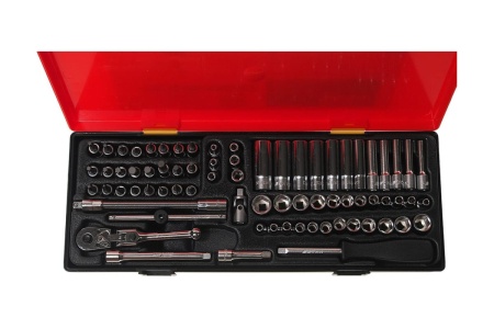 Комбинированный набор головок 1/4, в кейсе 73шт JTC-K2733