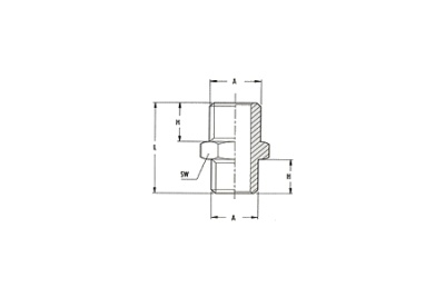Переходник папа 1/8" - папа 3/8" 1222/3 290/3 M1/8*M3/8 GAV 23962