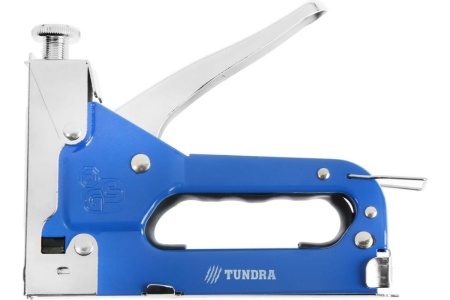 Мебельный степлер в кейсе  ТУНДРА типы скоб 140/28/300, 4 - 14 мм + скобоудалитель, скобы 1550270