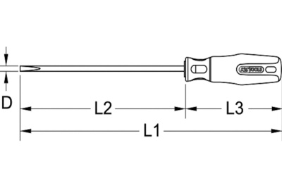 Отвертка KS Tools VDE 1000V 60 мм PH0 117.0522 177.0522
