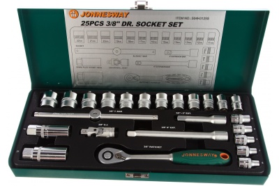 Набор торцевых головок 3/8"DR 6-22 мм Jonnesway S04H3125S