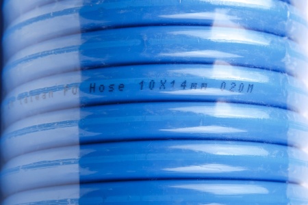 Шланг воздушный полиуретановый, спиральный 10x14 мм, 10 м KraftWell KRW-HC101410