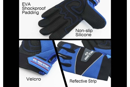 Антивибрационные перчатки с силиконом KING TONY р. XXL 9TH43-XXL