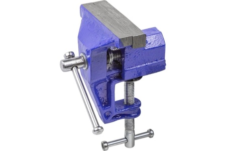 Настольные мини тиски Forsage ширина губок 60 мм, захват 35 мм, крепление "струбцина" F-32960