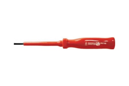 Изолированная отвертка CrV 1000V SL 5х125мм FIT 55803