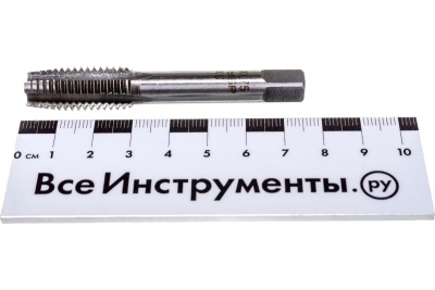 Ручной одинарный метчик для нарезания метрической резьбы Зубр "МАСТЕР" М12x1,75 4-28004-12-1.75