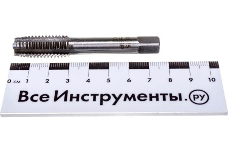 Ручной одинарный метчик для нарезания метрической резьбы Зубр "МАСТЕР" М12x1,75 4-28004-12-1.75