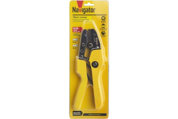 Пресс-клещи Navigator NHT-Pkv01-M-2.5 (для автоклемм, 2.5 мм2) 80383