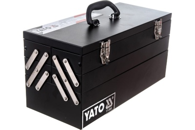 3-х ярусный металлический ящик для инструмента YATO 460х200х225мм YT-0885
