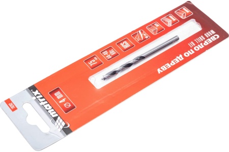 Сверло по дереву (4x70х43 мм; цилиндрический хвостовик) MATRIX 70202