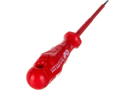 Изолированная отвертка с прямым шлицем 2.5х75мм 1000V IZELTAS 4101172575
