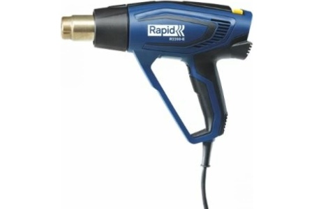 Промышленный электрический фен Forsage с насадками 220в, 50/60гц, 2000вт, 60/350/600с, 50/300/500л/мин,3 режима, класс защиты-двойная изоляция, в кейсе f-hg70-2000led 52348