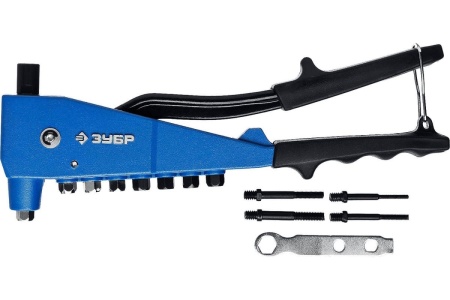 Комбинированный литой заклепочник в кейсе ЗУБР Профессионал К-М6 2 вида заклёпок 31196_z01