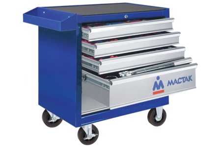 Набор инструментов МАСТЕР в синей тележке, 205 предметов МАСТАК 52-205B