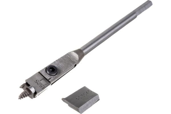 Сверло перовое регулируемое (15-38 мм) по дереву STAYER 2951-15-38 Сверло перовое регулируемое (15-38 мм) по дереву STAYER 2951-15-38