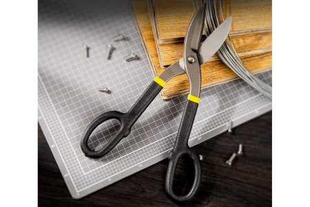 Ножницы по металлу DELI dl25912 прямые, 310 мм, высокоуглеродистая сталь 55 108856