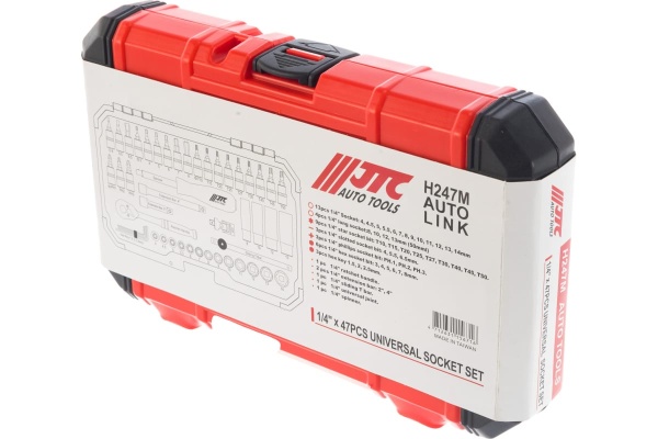 Набор торцевых 6-гранных головок и насадок 47 предметов JTC H247M