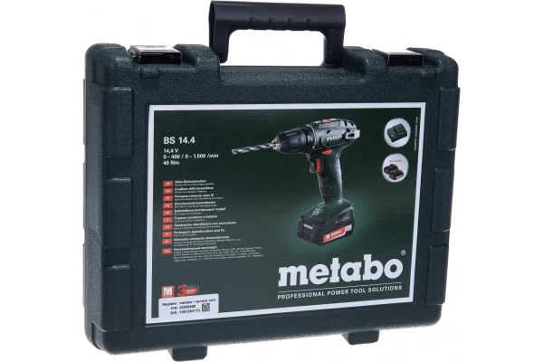 Аккумуляторный винтоверт Metabo BS 14.4 602206550