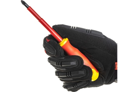 Диэлектрическая отвертка СИБРТЕХ PH2*100mm 12929