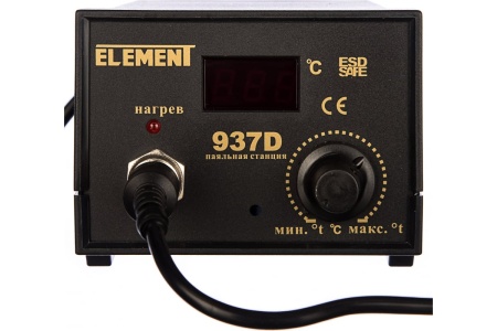 Цифровой паяльник с регулировкой температуры ELEMENT 937D 15288